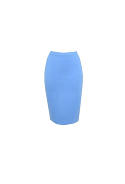 Юбка-карандаш голубая 54-16SS