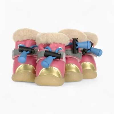 Сапоги «Gold pink»