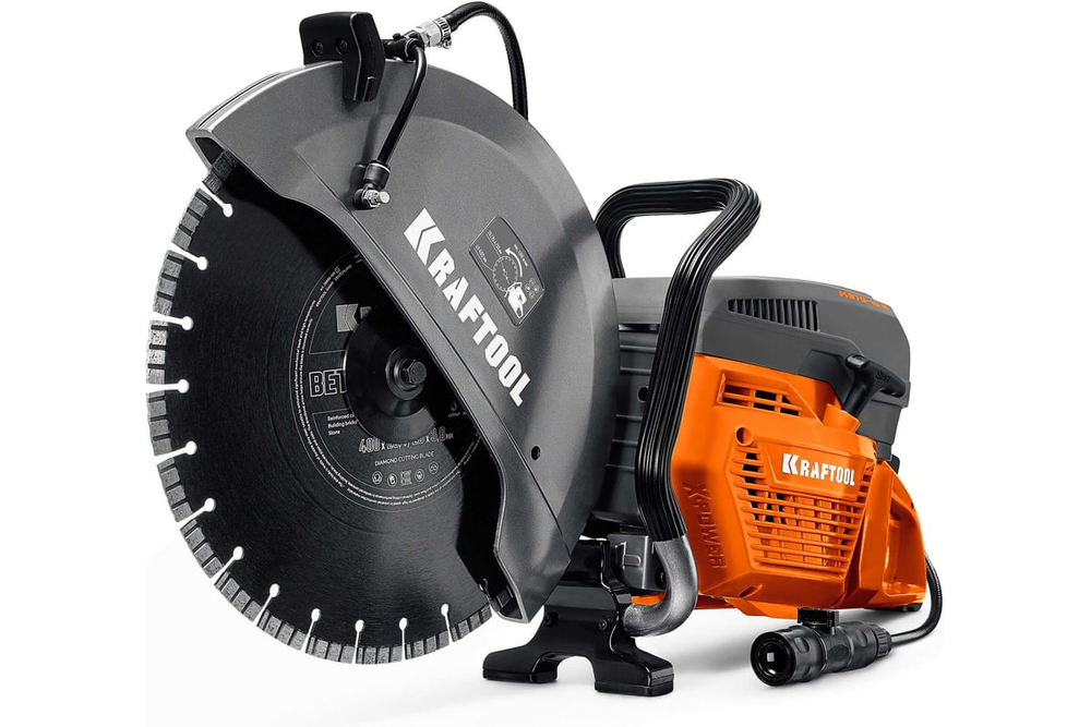 KRAFTOOL 4800 Вт, 400 мм, диск в комплекте, бензорез по бетону (бетонорез) (K970-16 H)