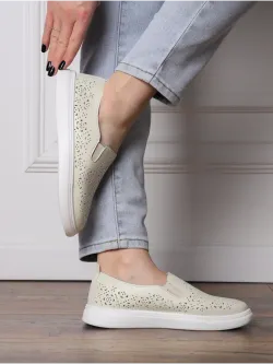 Мокасины летние с перфорацией