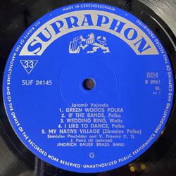 Винтажная виниловая пластинка LP Яромир Вейвода Jaromir Vejvoda King Of Polka Полька (Чехословакия 1967)