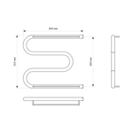 Полотенцесушитель MIXLINE SIMPLE M 50х60 1'' ПОЛКА