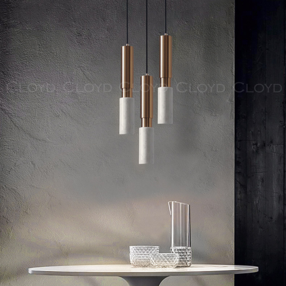 Подвесной светильник Cloyd SEQUEL P1 / латунь - бел.мрамор (арт.11061)