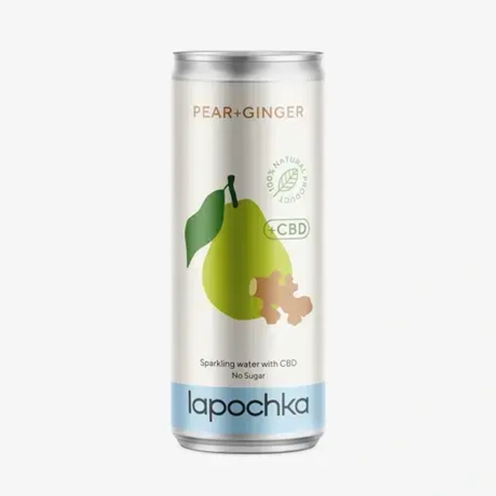 Lapochka Груша - Имбирь - CBD 0.33 л.