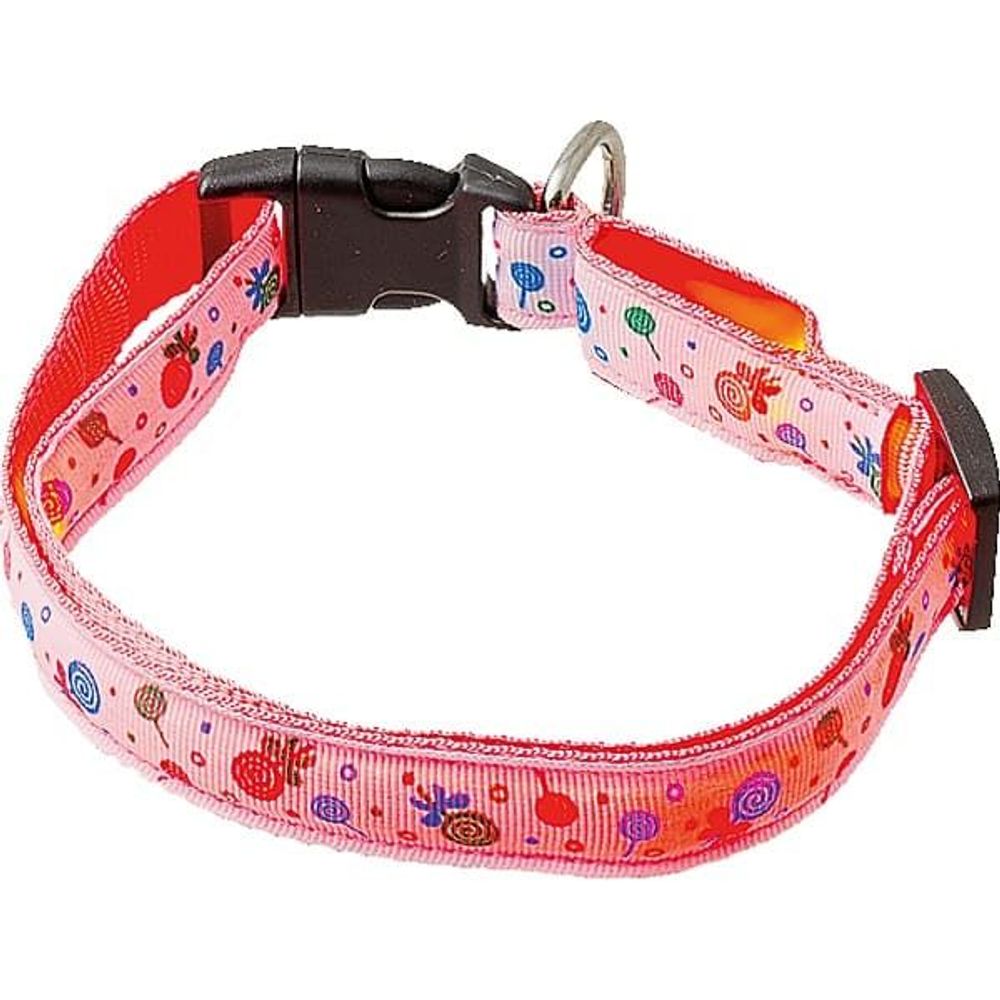 Ошейник светящийся «Леденцы», 20 мм, (40-50 см) 14-3600L