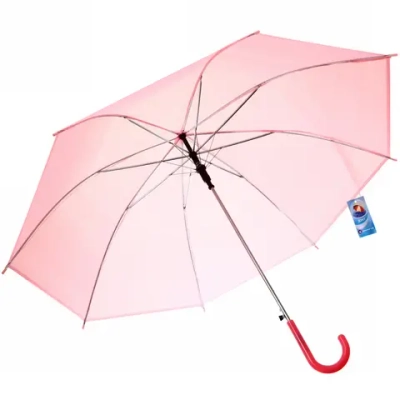 Зонт-трость женский «Классический» цвет нежно-розовый, 8 спиц, d-92см, длина в слож. виде 71см