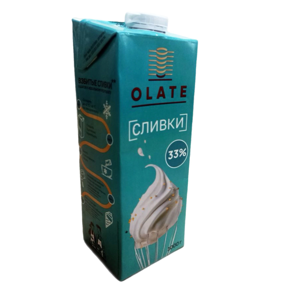 Сливки для взбивания 33% Olate 1 л