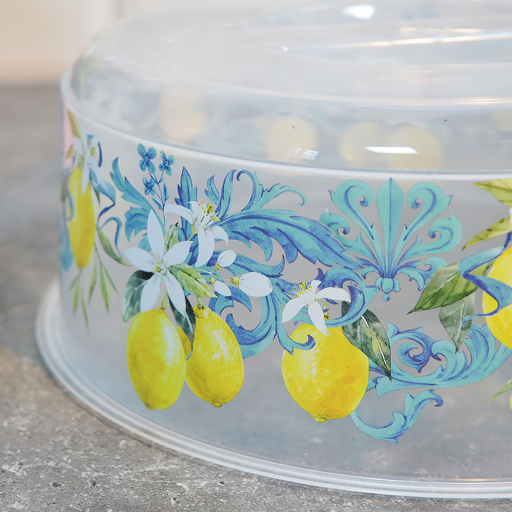 Крышка для СВЧ 25см "Бергамо. Сицилийский лимон" (бесцветный)