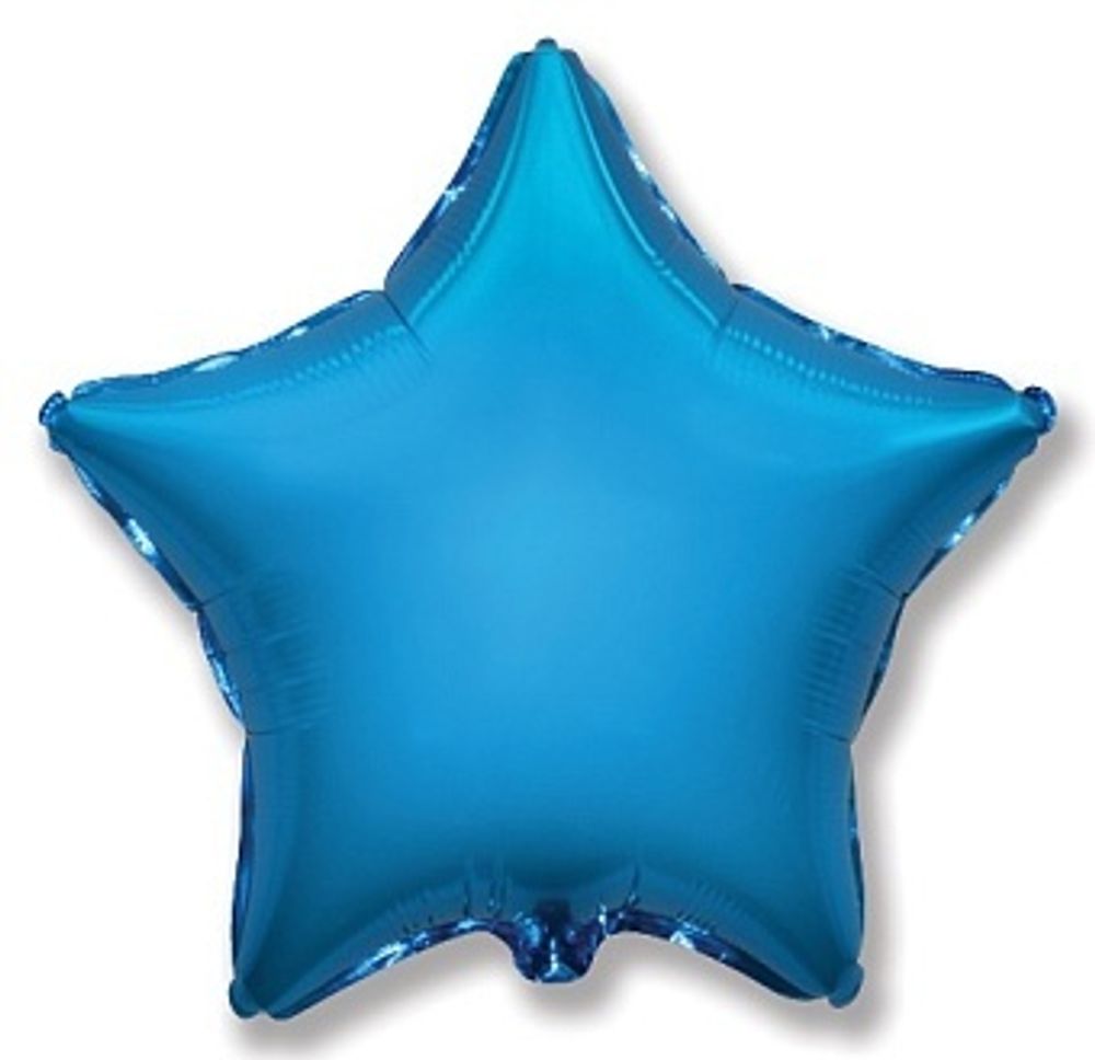 Шар (18&#39;&#39;/46 см) Звезда, Синий, 1 шт.