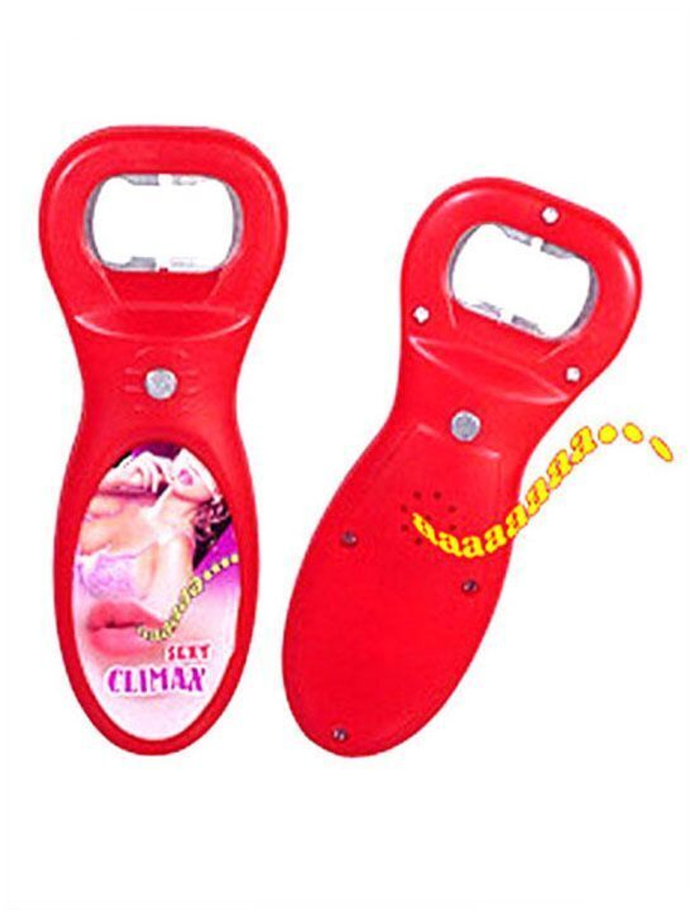 Открывашка с сексуальными звуками (Цвет: красный)