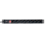 Блок розеток 19", 8 розеток EKF TRP-HPD-LSP-16A-8SH-2MSH
