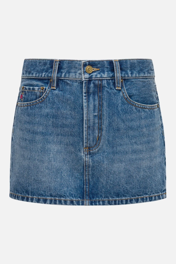 Джинсовая юбка-мини