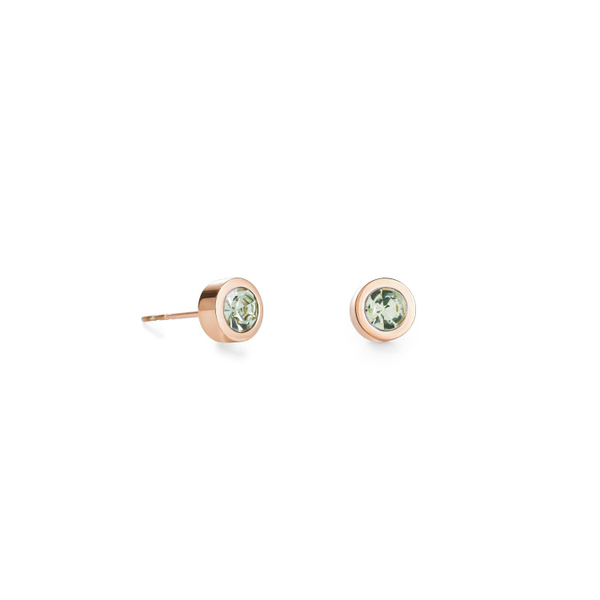 Серьги-пусеты Coeur de Lion Light Green 0228/21-0520