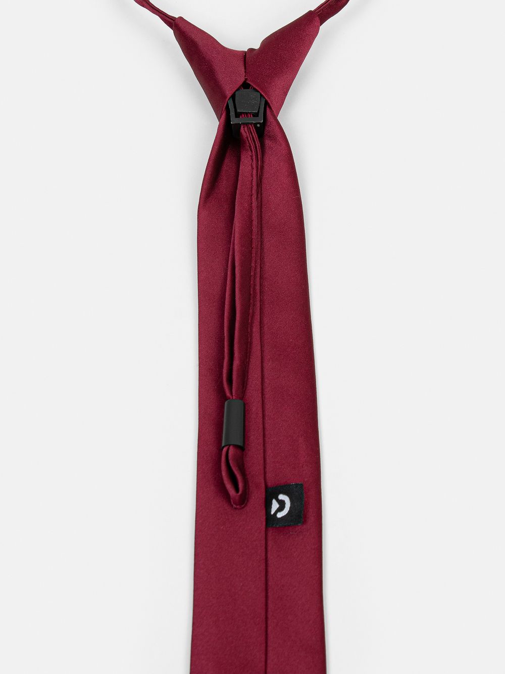 Галстук с фиксатором "Бордо"