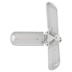 Фитолампа для растений светодиодная ЭРА FITO-24W-Ra90-E27-FOLD 3-х лепестковая полного спектра 24 Вт Е27