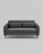 Диван-кровать прямой Барнаби велюр серый