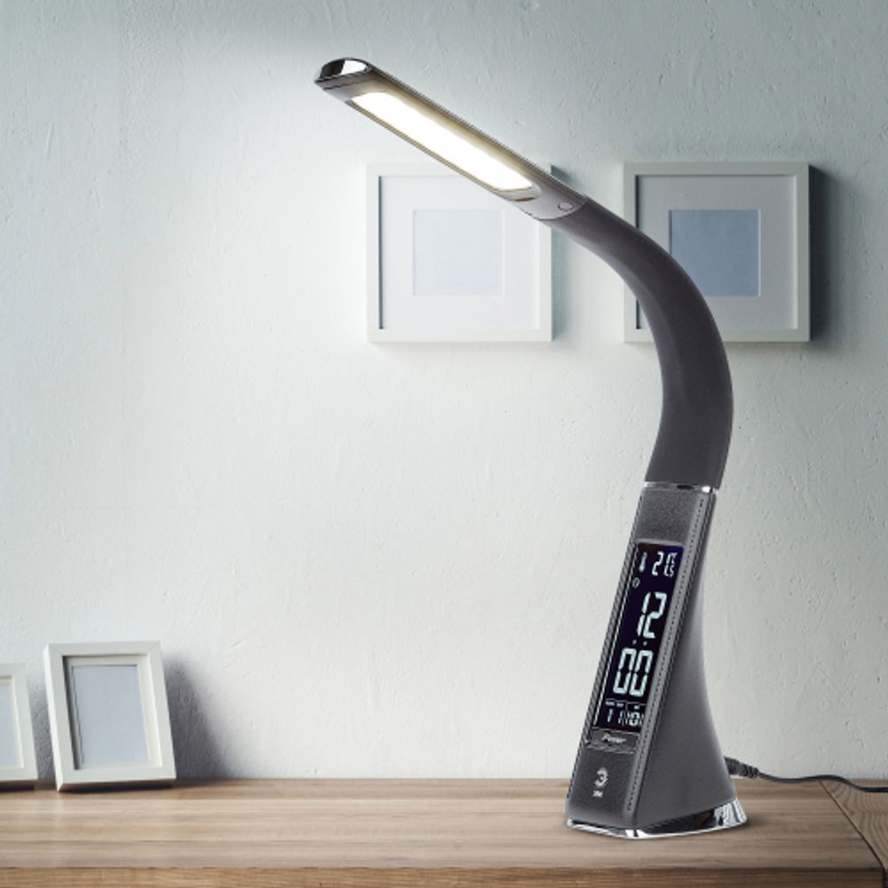 Настольный светильник ЭРА NLED-461-7W-BK светодиодный черный | Светодиодные настольные лампы