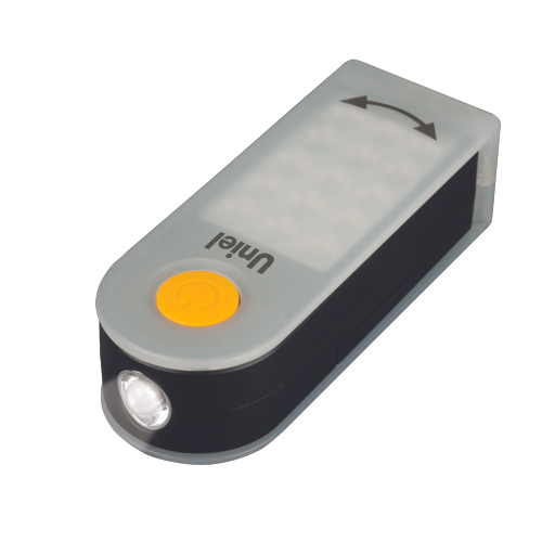 S-CL012-C White Фонарь Uniel серии Стандарт «Small multifunctional assistant», пластиковый корпус,15+1 LED, упаковка – кламшелл,3хААА н/к, цвет - белы