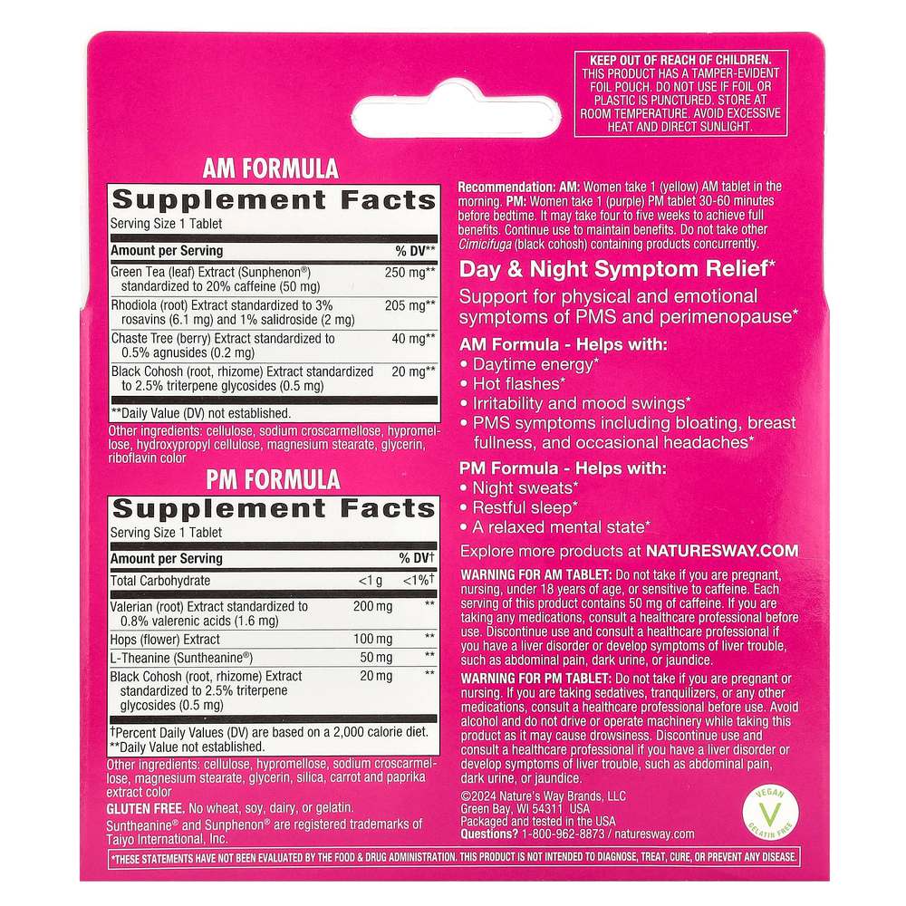 Nature's Way, AM / PM PeriMenopause Formula ™, 60 таблеток