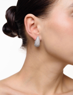 Серьги "Shine Double Drop" Silver