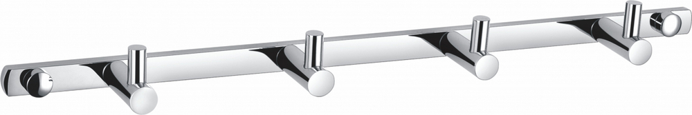 Вешалка с 4 крючками для ванной WONZON & WOGHAND, Хром (WW-9380-4)