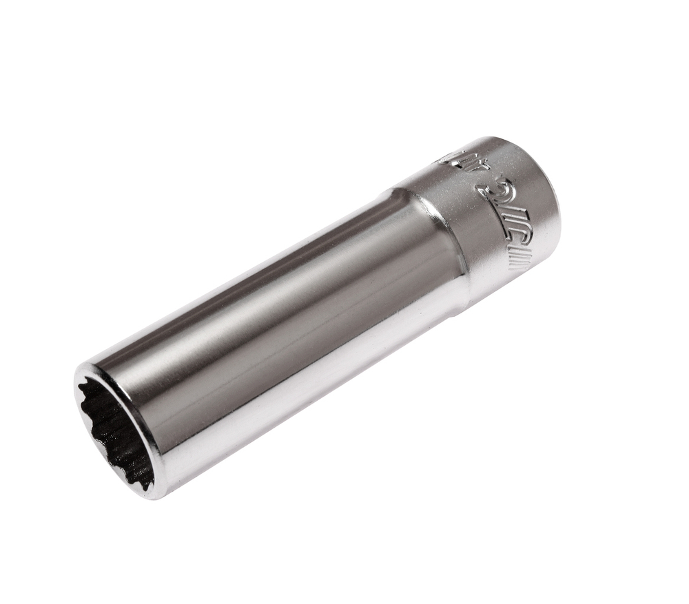 Головка торцевая 1/2" 15мм 12-ти гранная глубокая L=76мм JTC