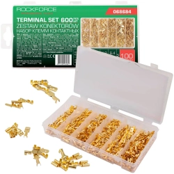 Клеммы контактные автомобильные, набор 600пр. RockFORCE RF-068684