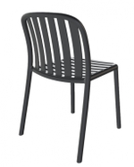 Стул пластиковый Papatya Galata-S, антрацит