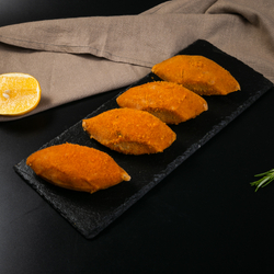 Зразы рыбные с луком и грибами