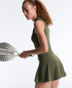 Oysho Компрессионная юбка Compressive, хаки