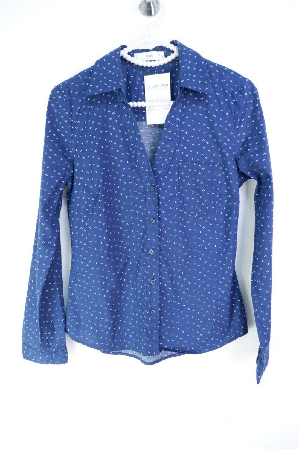 Рубашка MANGO стильная из хлопка 42 размер