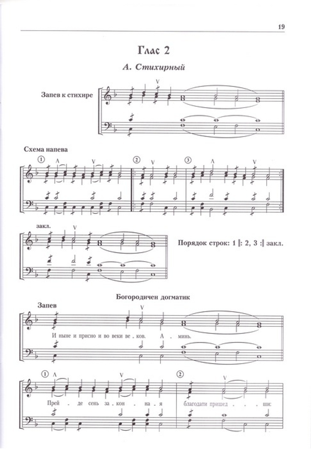 Пособие по изучению осмогласия современной московской традиции