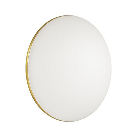 3043/DL TAN SN 000 Светильник пластик/белый/золотистый LED 48Вт 3000-6300К D385 IP43 пульт ДУ/ LampSmart LASSA