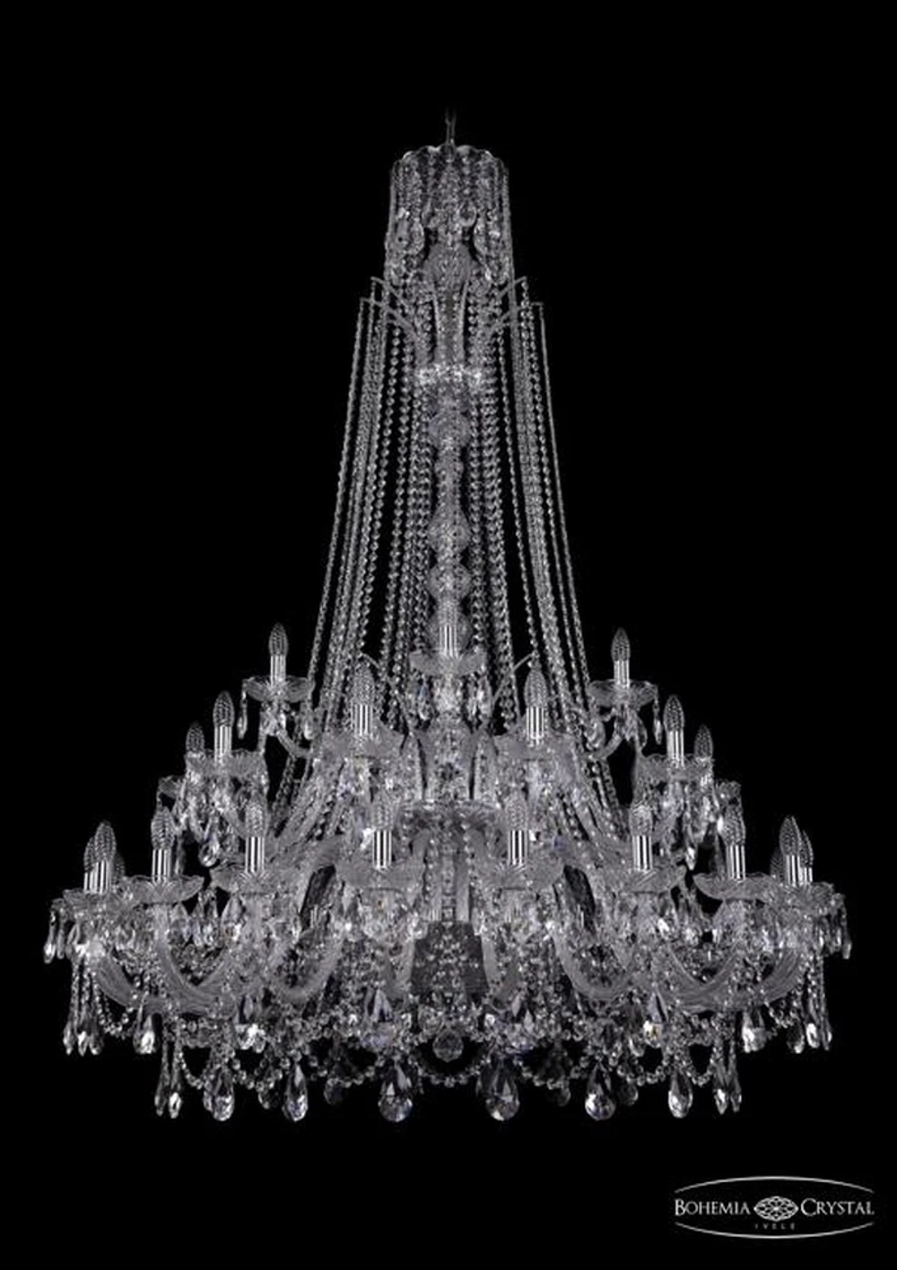 Подвесная люстра Bohemia Ivele 1411/20+10+5/460/XL-175/2d/Ni