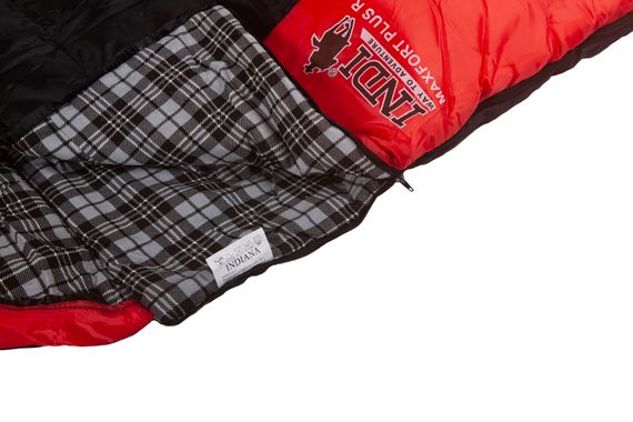 Спальный мешок INDI Maxfort Plus R-zip от -15 °C (одеяло с подголовником 195+35X90 см)