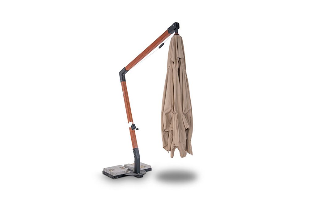 "Ливорно" зонт садовый 3х3м на боковой опоре из алюминия