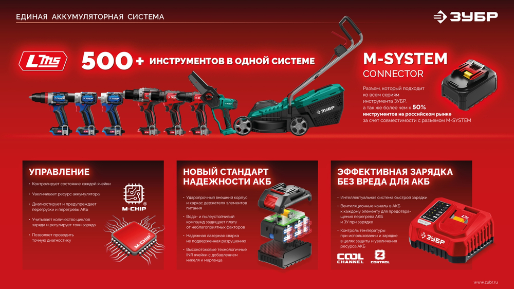 ЗУБР 20 В, 40 Н·м, без АКБ (LMS), ударная дрель-шуруповерт (ДШУ-40)