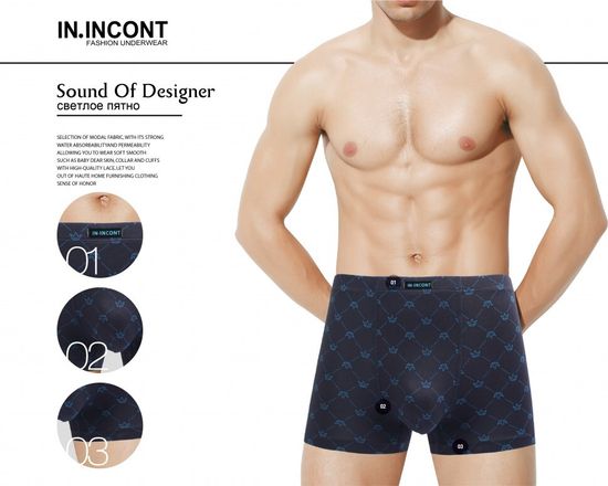 Мужские боксеры IN.INCONT 3248, 2 шт. в упаковке