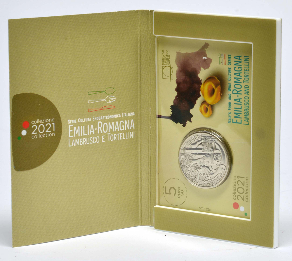 ИТАЛИЯ, 2021, 5 ЕВРО