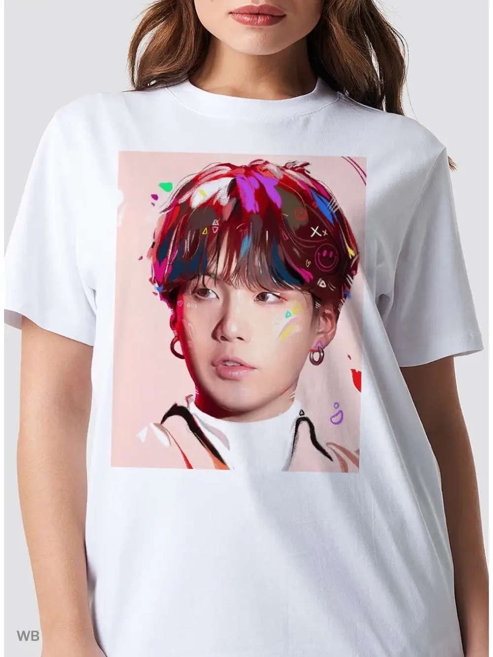 Футболка женская/с принтом BTS