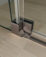 Душевой уголок Cezares Slider 90x110 AH-2-80/90-100/110-C-GM стекло прозрачное/профиль матовая оружейная сталь