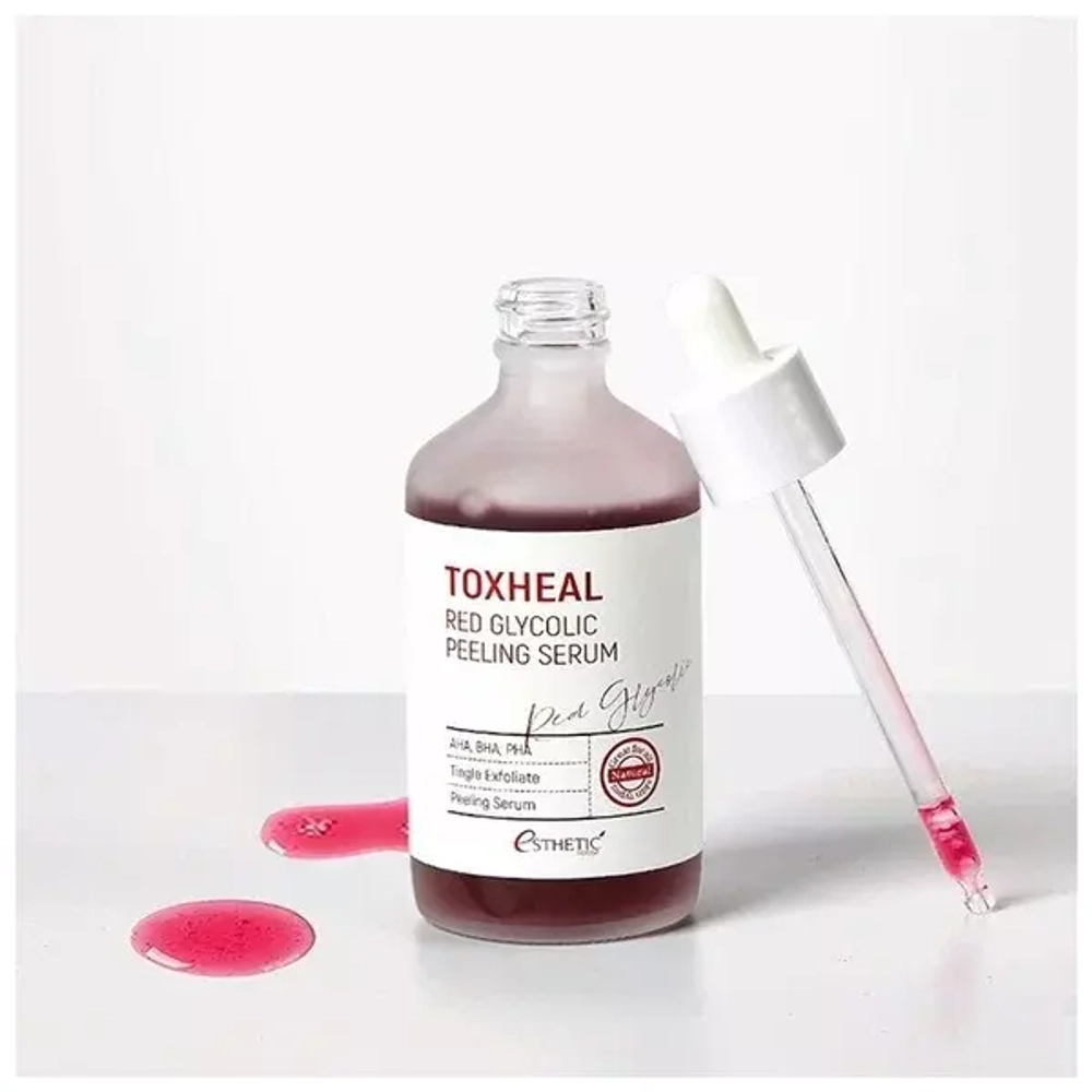 Esthetic House Пилинг-сыворотка гликолевая - Toxheal red glyucolic peeling serum, 100мл