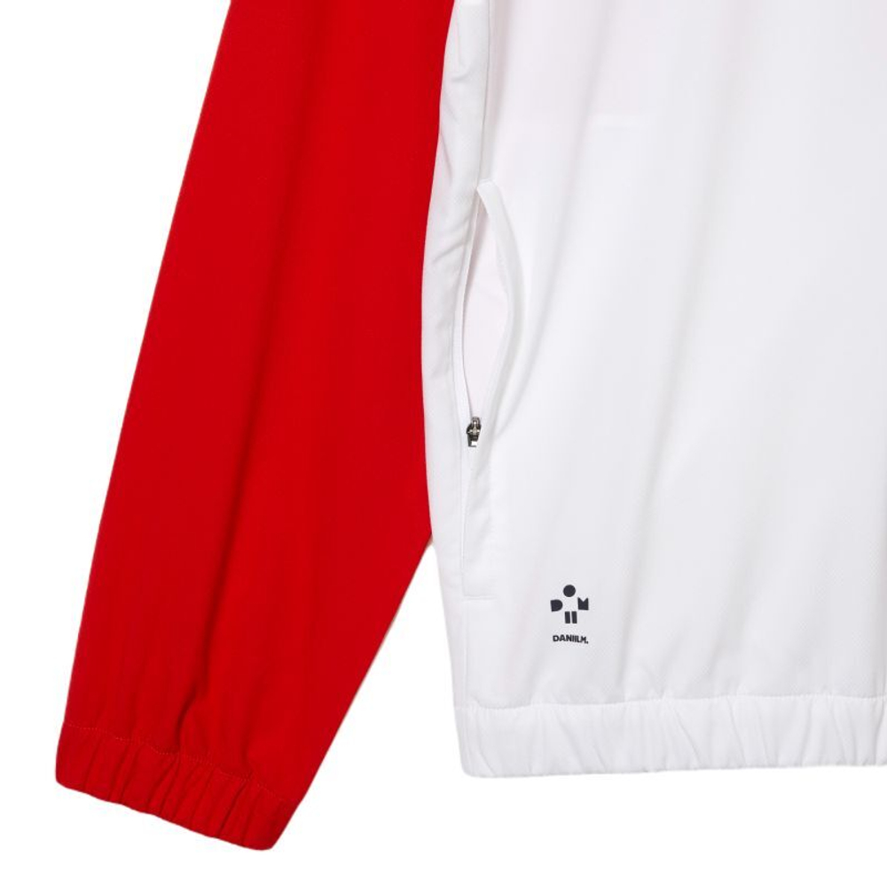 Мужской теннисный костюм Lacoste Tennis x Daniil Medvedev Jogger Set - red/white/red/white/blue