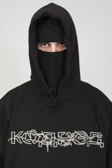 Толстовка CODERED Base Hoodie Wide Summer Черный/Принт Tear Outline Cyrilic