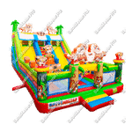 Коммерческий батут "Тигриная страна 2" 10*6*5 м