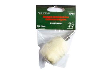 Насадка полировальная хлопковая ''цилиндр''на дрель 38х40мм (? хвостовика 6мм),в блистере RockForce##Rock FORCE RF-PSP38C