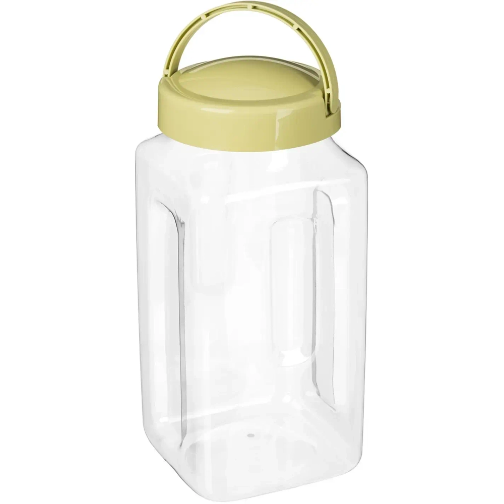 Емкость для хранения 3л «Verona» квадратная ПЭТ салатовый