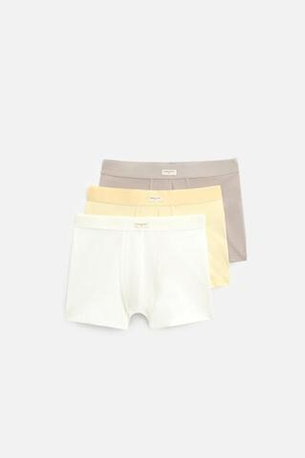 ZARA НАБОР ИЗ ТРЕХ ТРУСОВ-БОКСЕРОВ SOFT, РАЗНОЦВЕТНЫЙ