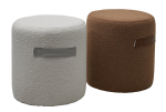 Пуф для гостиной М-City DISAUR Харта (Harta) Nini-02 Тауп, Барашек, Tks-03 Темно-Коричневый, Экокожа