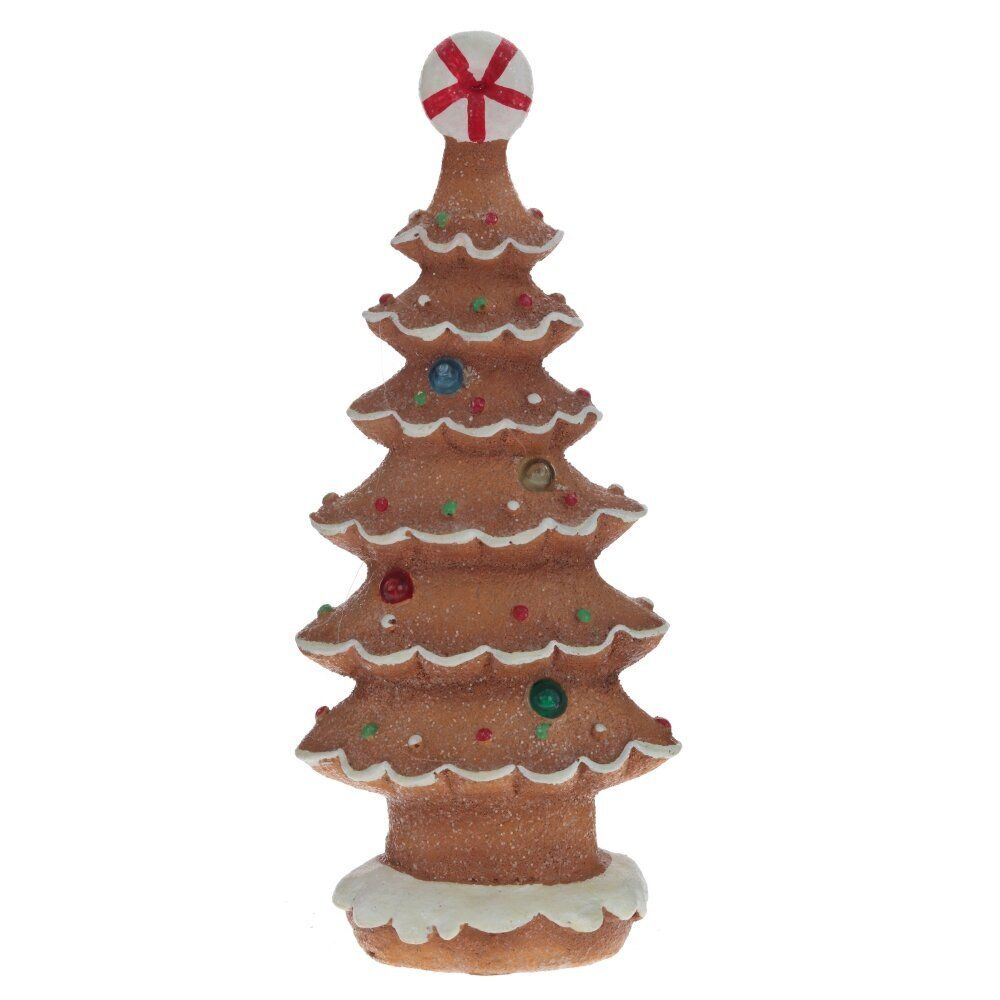 GAEM Фигурка декоративная с подсветкой "Пряничная елка", L12 W7 H26,5 см (LR44 2 шт)